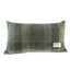 Harris Tweed Rectangle Cushion - Patchwork/Green Back