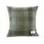 Harris Tweed  Square Cushion - Patchwork/Green Back