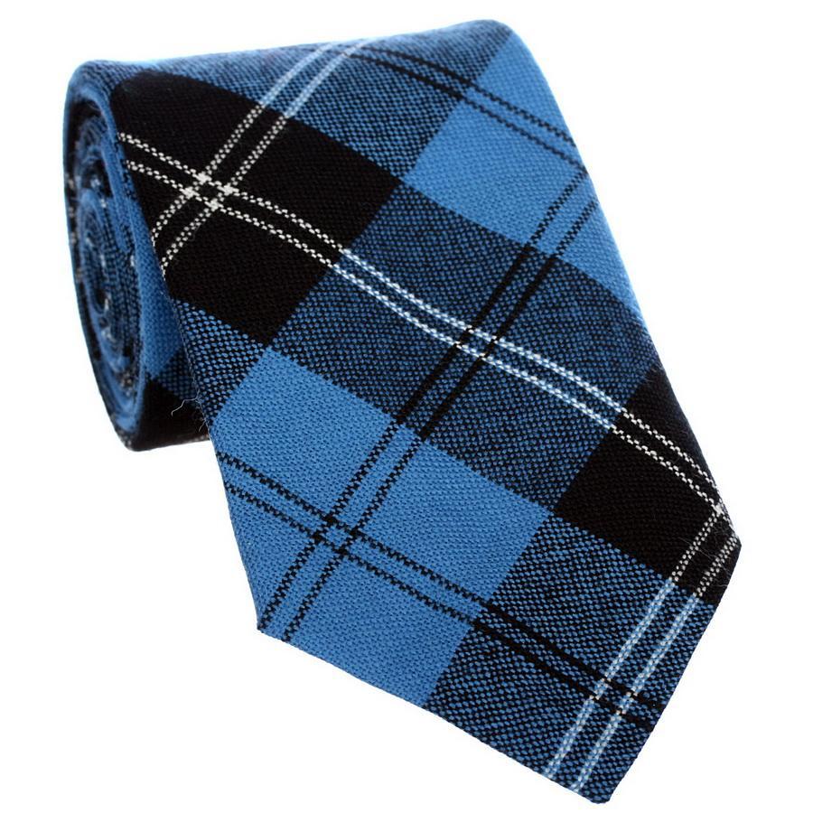 100% Wool Tartan Neck Tie - Ramsay Blue Ancient