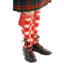 Premium Merino Wool Regimental Diced Kilt Hose Red & White