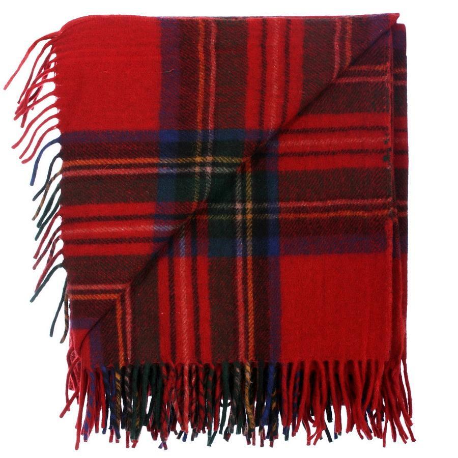 Wool Tartan Rug - Royal Stewart