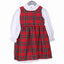Girls Pinafore Dress and Blouse, Royal Stewart