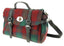 Harris Tweed Medium Carron Fashion Satchel in Red/Green Check
