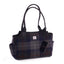 Authentic Scottish Harris Tweed - Day Bag - Blue Check