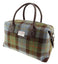 Harris Tweed Large Luxury Esk Holdall in Green/Blue Check
