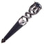 Imitation Serpent Design Sgian Dubh - Antique Finish - 6 Stone Colours