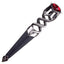 Imitation Serpent Design Sgian Dubh - Antique Finish - 6 Stone Colours