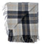 Wool Tartan Rug - Silver Bannockburn