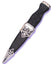 Silver Lomond Sgian Dubh with Stone Hilt