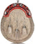 Serpent Dress Sporran With Chrome & Red Cantle  Natural