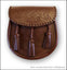Brown Celtic Embossed Leather Sporran