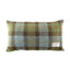 Harris Tweed  Rectangle Cushion - Tartan/Blue Back