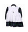 Girls Tartan Dress and White Smock, Black Watch