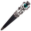 Imitation Thistle Design Sgian Dubh - Antique Finish - 6 Stone Colours