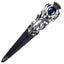 Imitation Thistle Design Sgian Dubh - Chrome Finish - 6 Stone Colours
