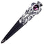 Imitation Thistle Design Sgian Dubh - Chrome Finish - 6 Stone Colours