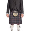 Charcoal Tweed Argyle Jacket 8 Yard Mediumweight Hebridean Tartan Kilt Outfit