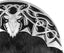 Black Calfskin Antique Stag Head Sporran