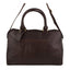 Arnicus Genuine Leather Travel Holdall with Adjustable Shoulder Strap in Brown